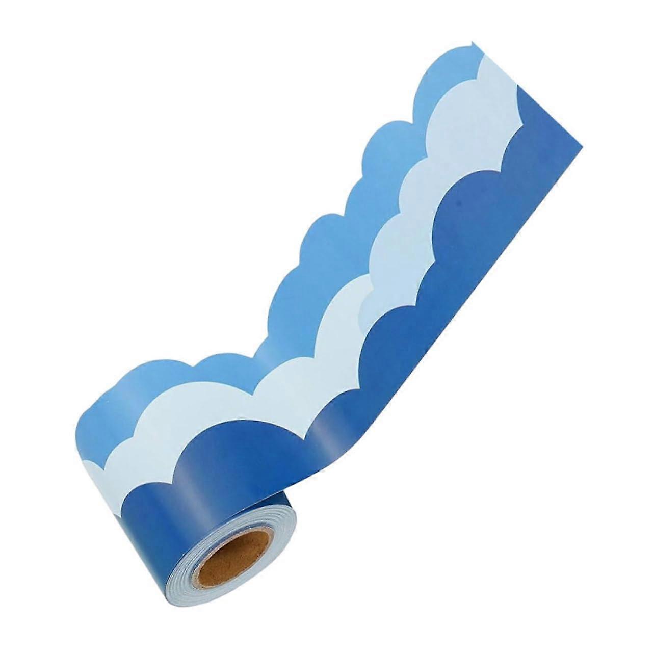 Decorative Blue Sky Motifs Self-Adhesive Wall Decals for Classroom Parties and Creative Learning Spaces