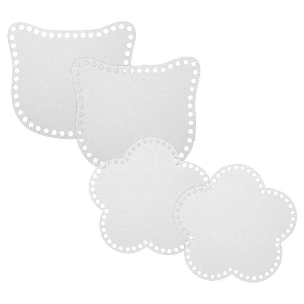 4pcs Acrylic Handbag Shaper for DIY Decorative with White Color and Protective Function