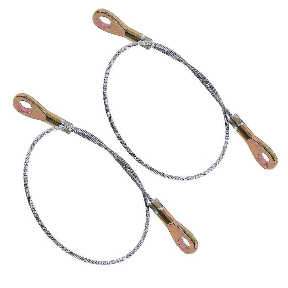 Crochet de câble de hayon en acier robuste pour l’utilisation de réparation 2 pièces argent