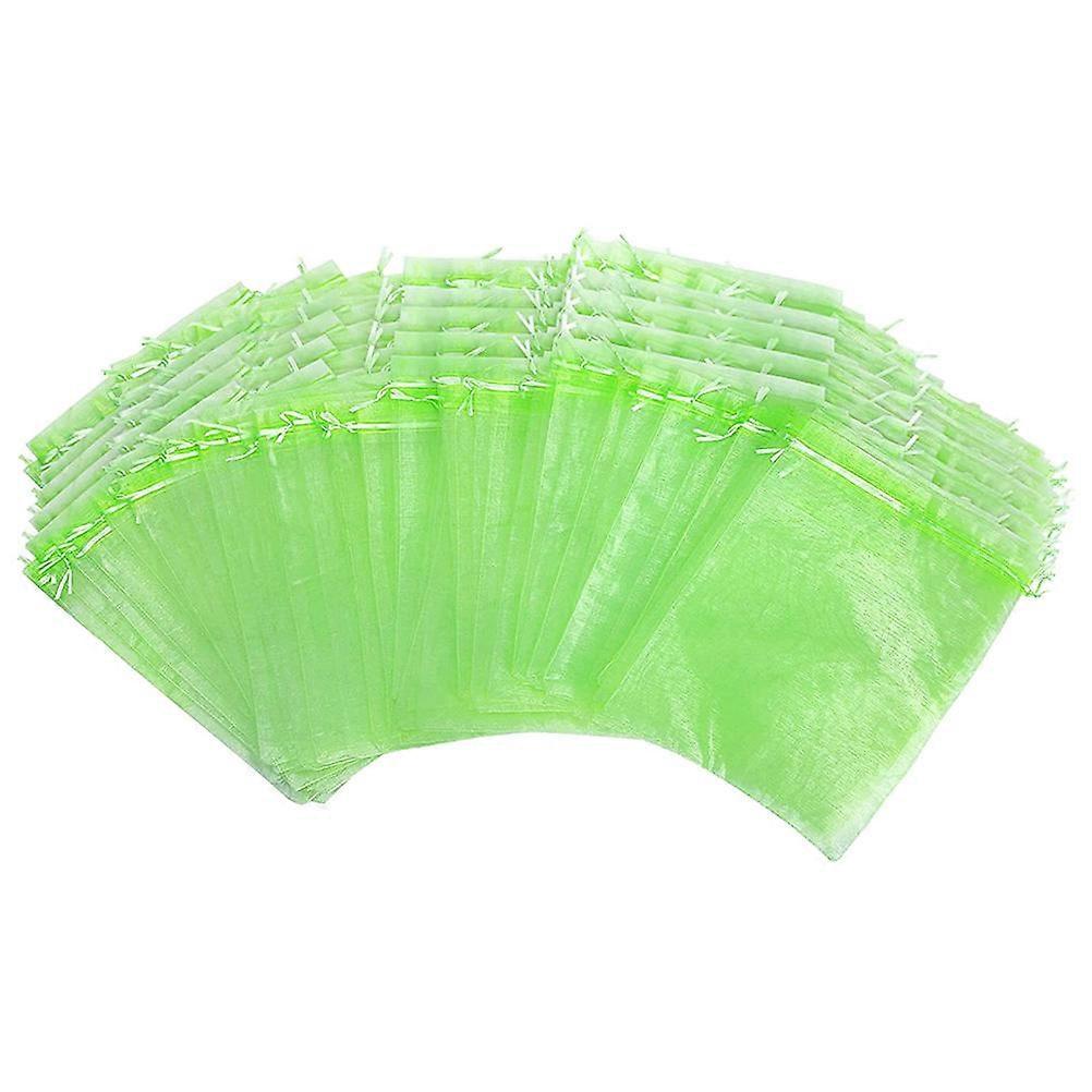 Durable Nylon Fruit Protection Bags for Storage Green Color 50pcsBreathable and Stretchy with Fine Workmanship