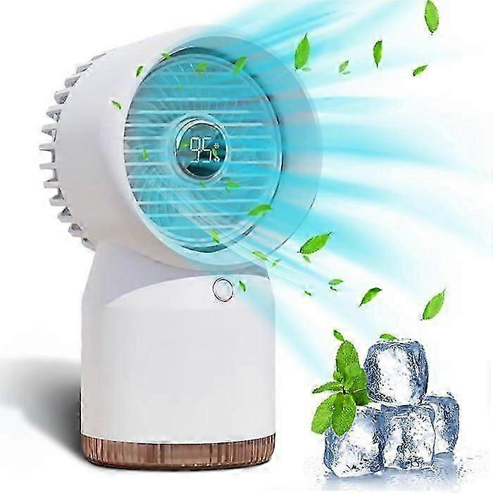 Small Cooling Fan with 3 Timers and 4 Speeds, Air Cooler and Night Light for Home, Office