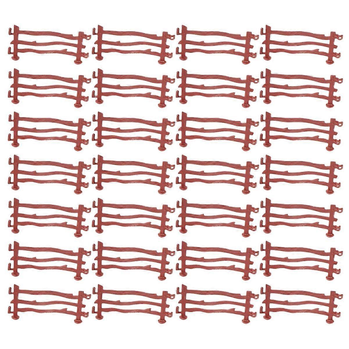 120-Piece Miniature Fence Toy Set for Simulation Farm and Zoo Landscapes, Durable and Skin-Friendly Model Accessories