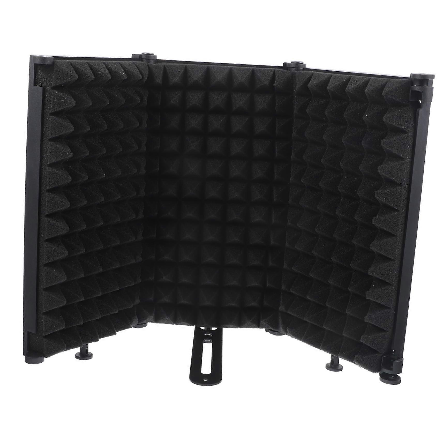 Foldable Microphone Filter With Three-Part Design Windscreen Cover For Studios Wind Protection Portable And Adjustable