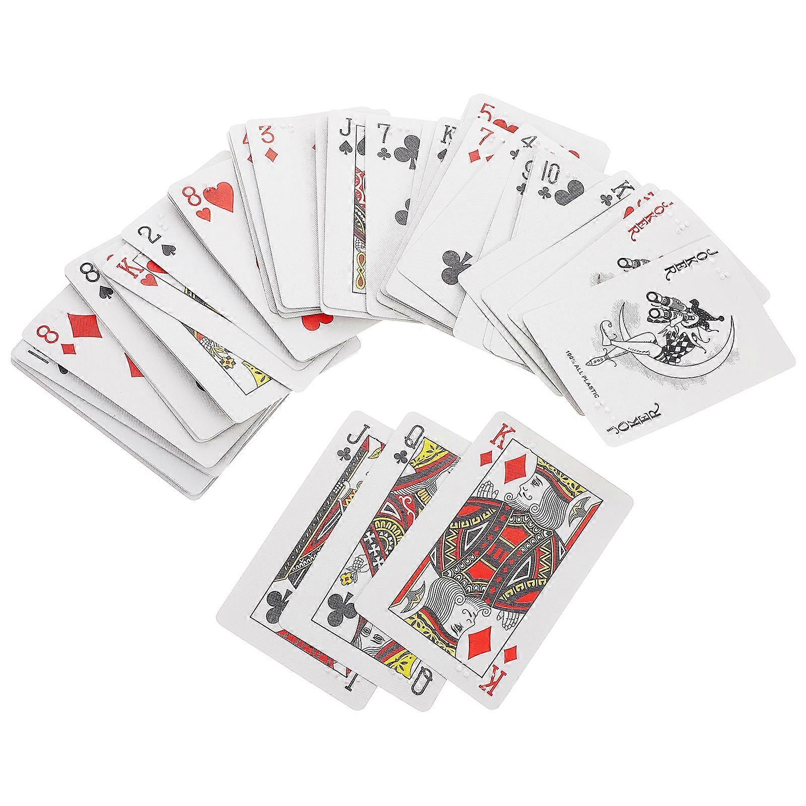 Braille Large Print Playing Cards Braille Playing Cards for The Impaired for Blind Adults and Children Braille Poker Deck for Learning Braille Enjoyin