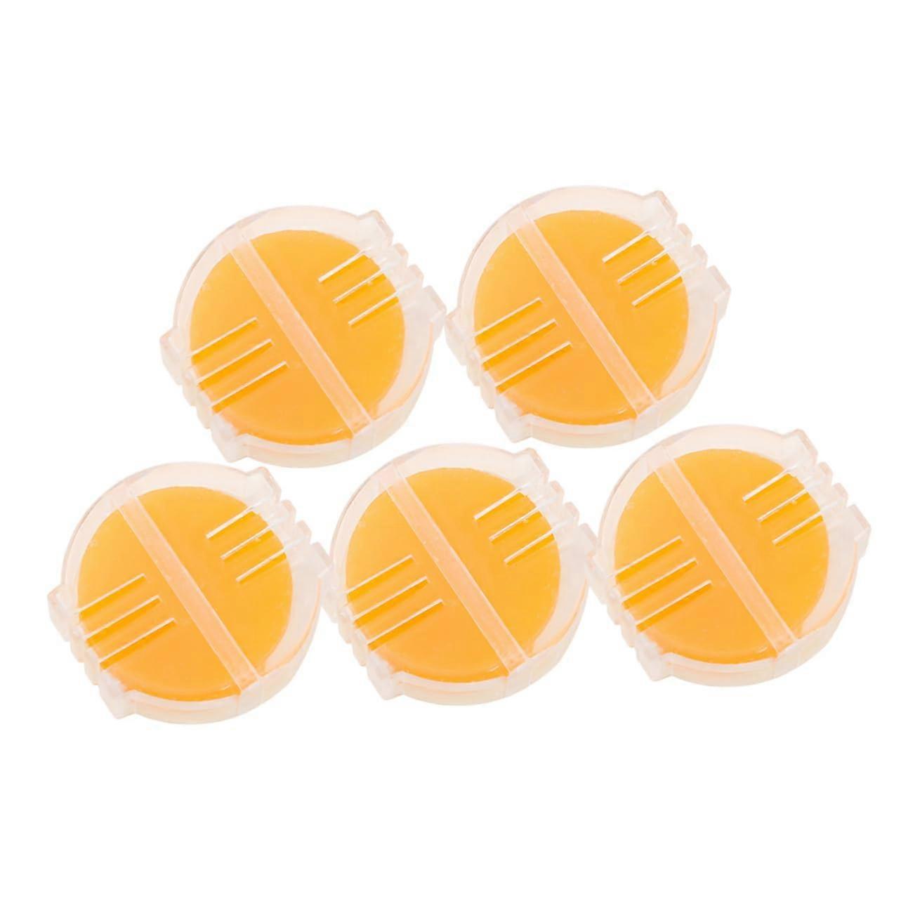 Beeswax Thread Conditioner 5-Pack With Durable Plastic Holder For Cross Stitch And Hand Stitch