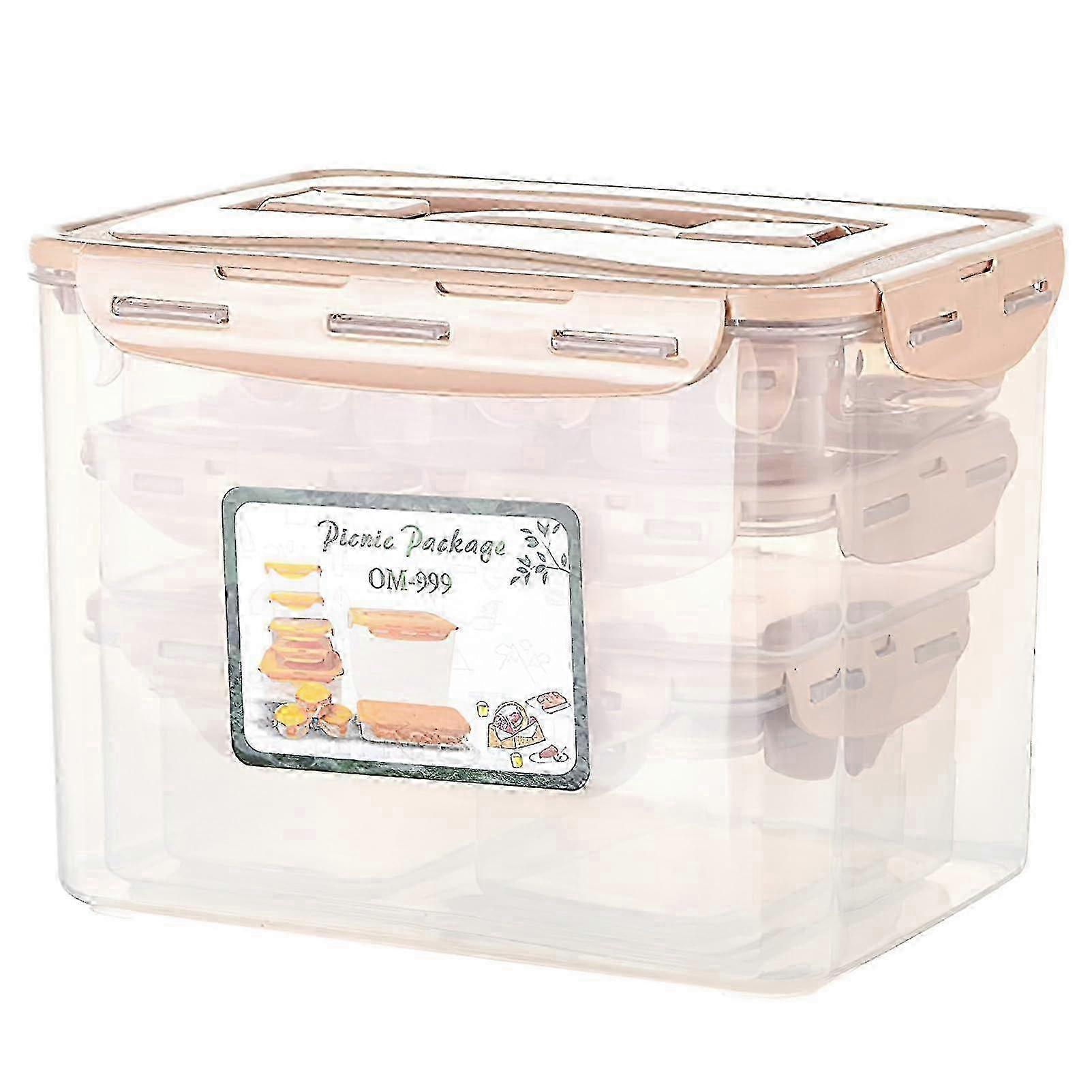 Divided Snack Box - Practical Food Storage Container for Lunch, Travel & Dining