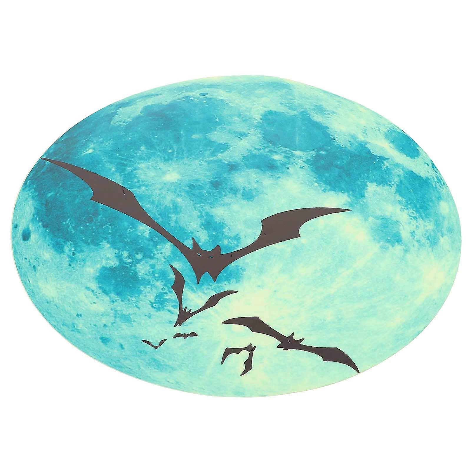 Halloween Party Decal Glow in The Dark Window Wall Sticker Pvc Assorted Color Absorb Light Energy 1sheet