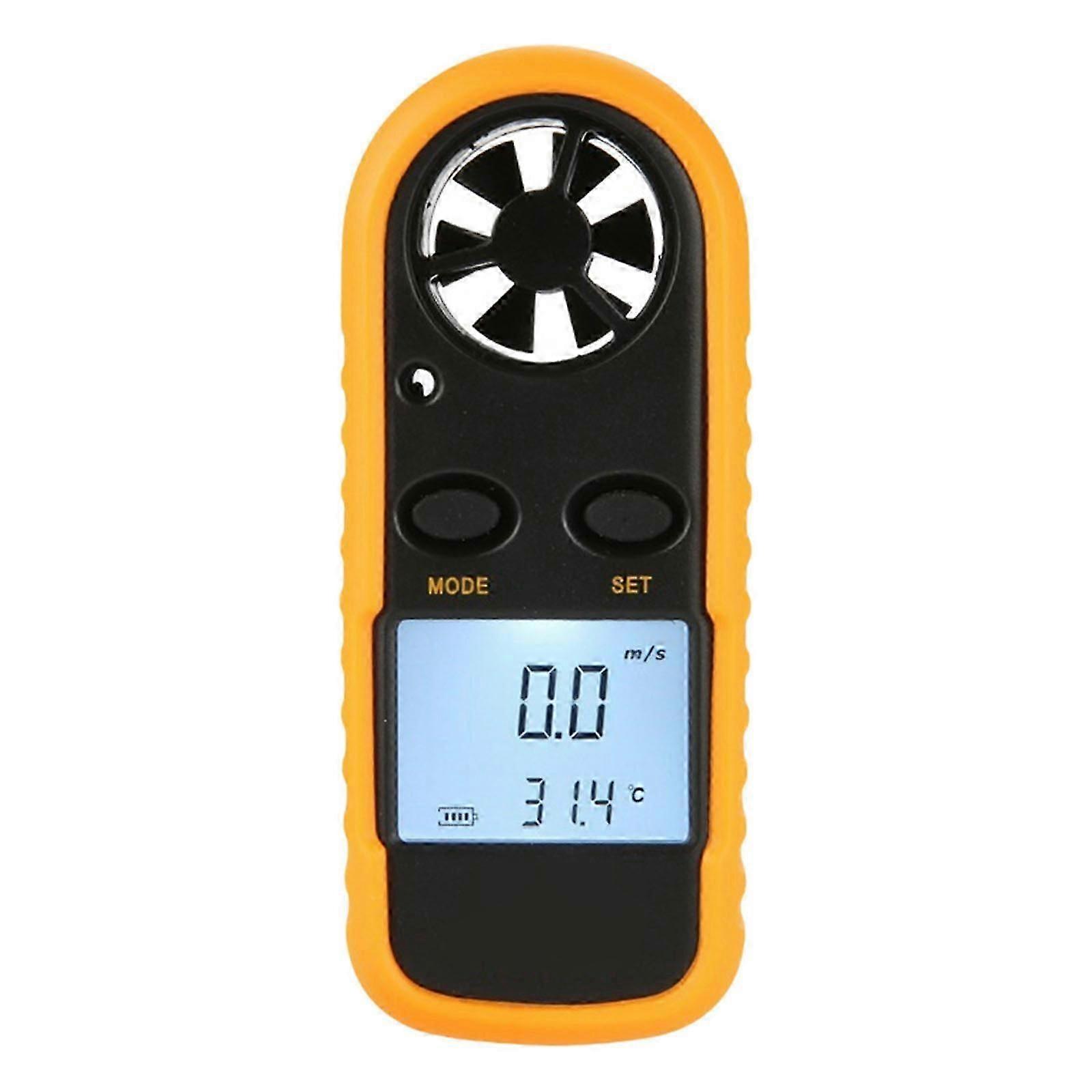Digital Anemometer Measuring Wind Temperature Wind Chill 30m/s Pocket Wind Speed