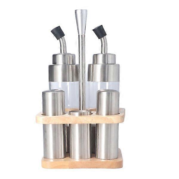 Seasoning bottle set, including 2 oil bottles and 3 powder bottles, keeps spices fresh