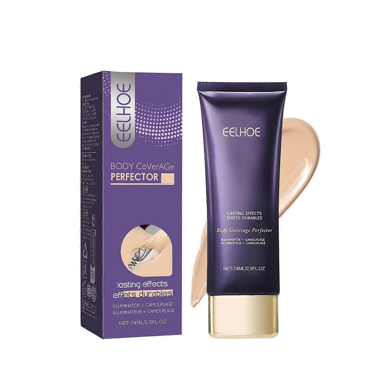 1-6x EELHOE Body Coverage Perfector Body Concealer Cream 74ml Natural Color Tattoo Cover Up Makeup f