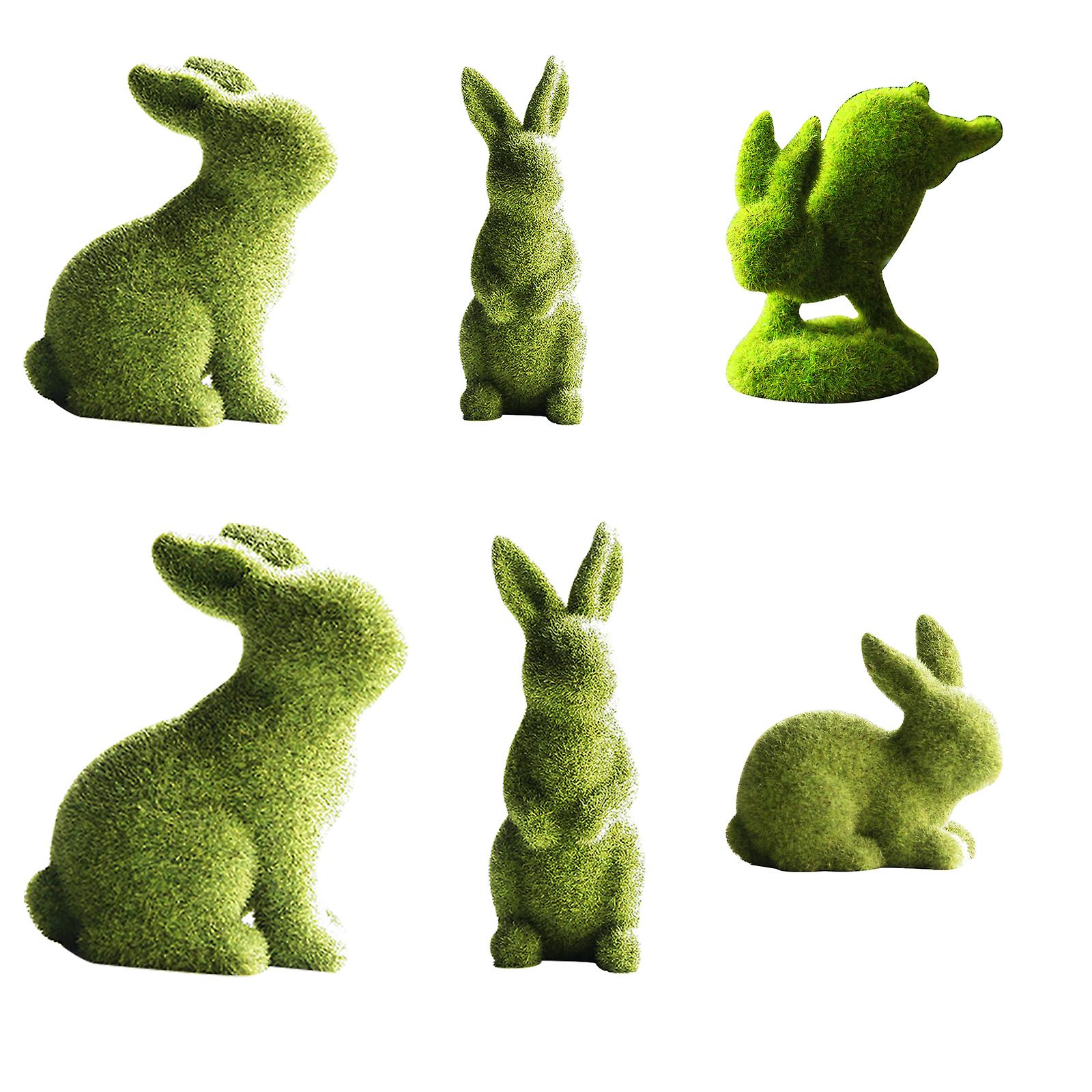 Adorable Easter Flocked Rabbit Decorative Party Decor Rabbit Flocked Bunny Bunny