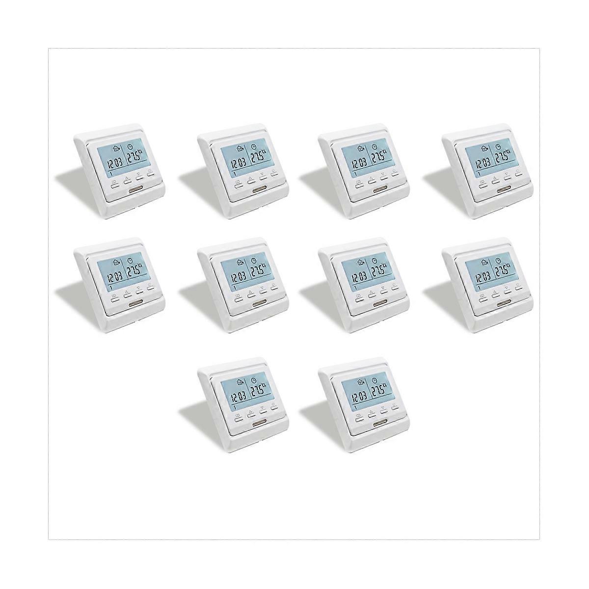 10X 16A 230V LCD programovatelný termostat podlahového vytápění termoregulátor teploty M