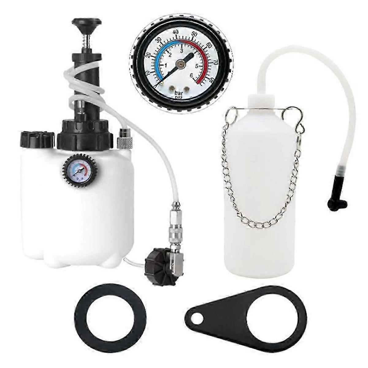 3L Manual Transmission Oil Filling System Fluid Pump Tool Automatic Transmission with Adapter Brake Oil Bottle(B)