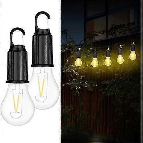 Rechargeable camping lights 2PCS waterproof LED with USB cable for hiking