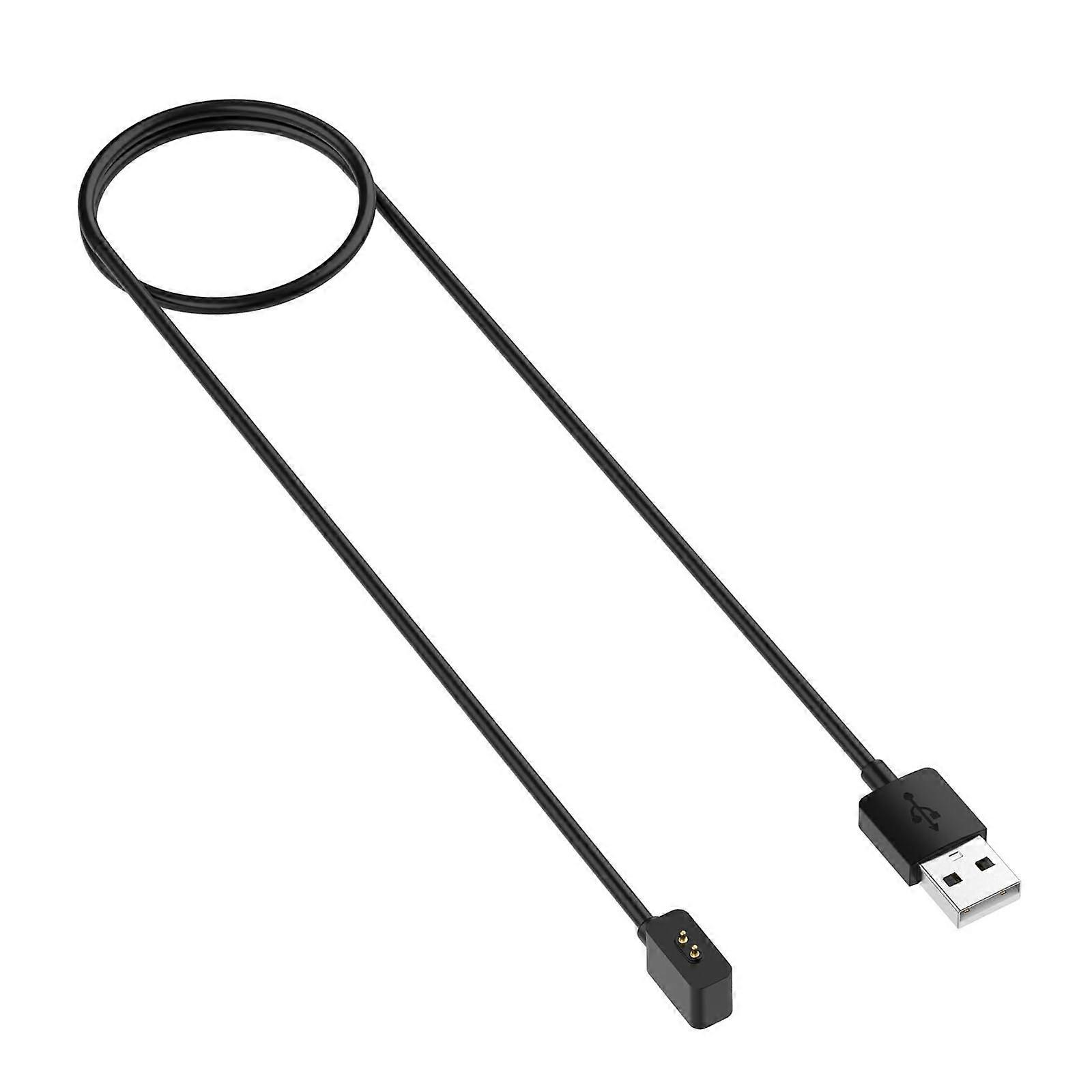 Smartwatch Charging Cord for Band 9pro USB Power Adapter 0.6m Black Secure Connection Charging Cable