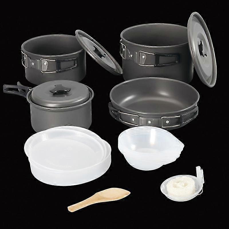 lightweight camping cookware kit for backpacking and outdoor picnics