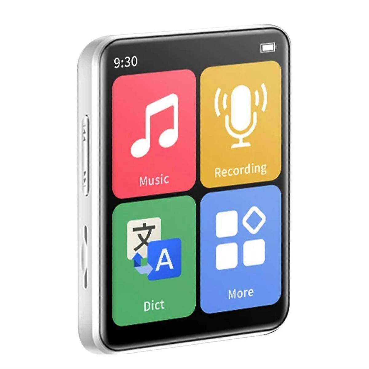 Bluetooth 5.0 MP3 Player Full Touch Screen Student Hifi Sport Music Player Mp4 Video Player Built in Speaker,B