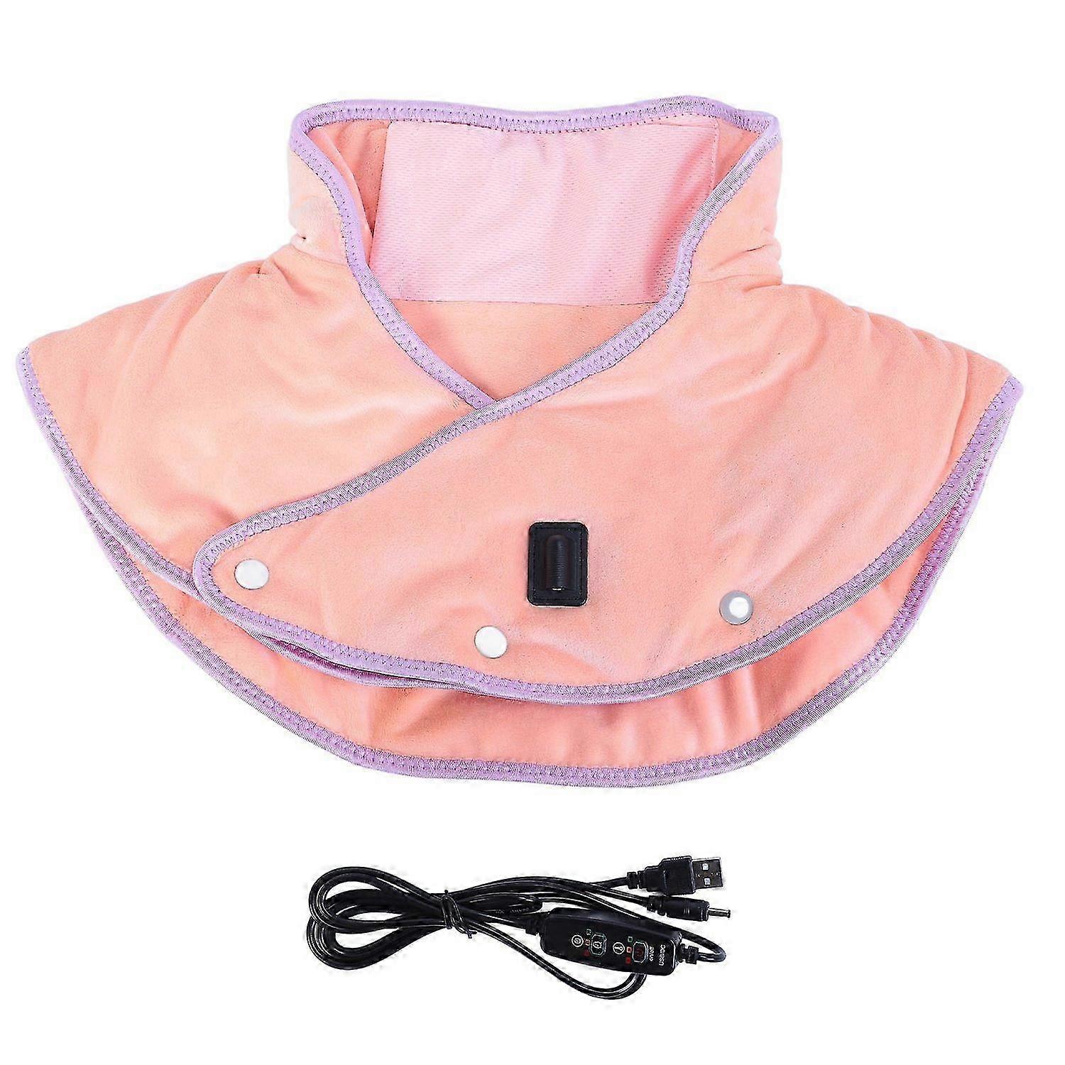 Heated Neck Shoulder Pad 3 Timer Setting Skin Friendly Comfortable Electric Heating Wrap for Neck Sh
