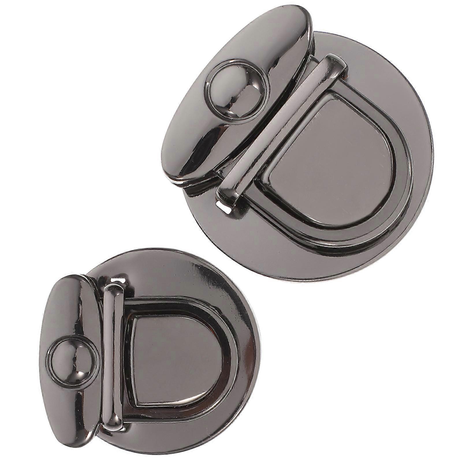 Box Bag Buckle Tuck Lock Clasp Metal Purse Locks 2Pcs for DIY Bag Making