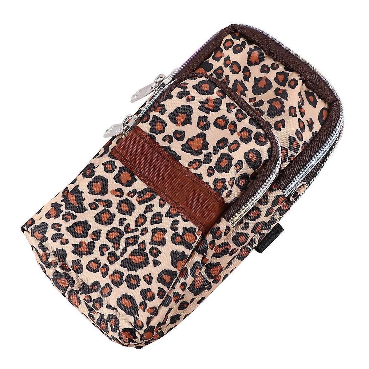 Leopard Crossbody Bag for Travel and Outdoor Use in Leopard Color 1Set