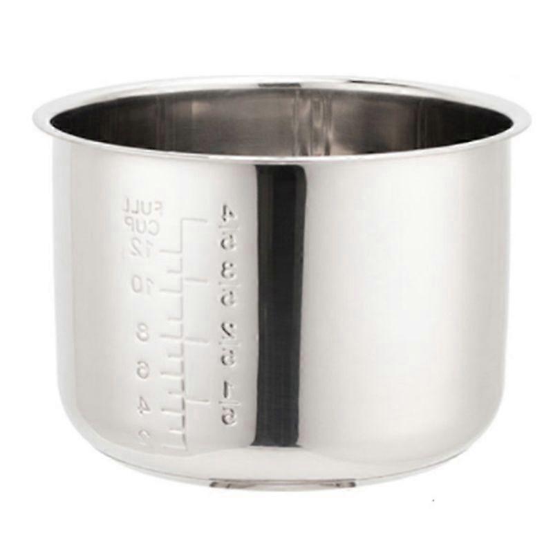6L Pressure Cooker Inner Pot Rice Pressure Cooker Liner Stainless Steel Inner Pot Minute Pressure C