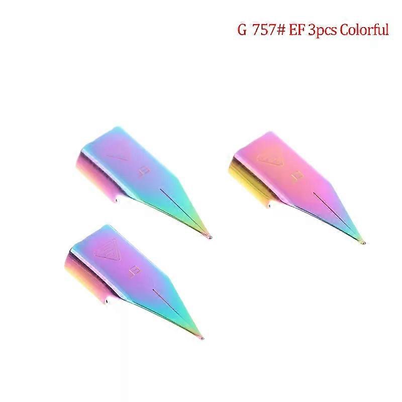 Nibs Stainless 3008/Hero 359 Fountain Pen 5/3Pcs/Set 038mm Replacement Stainless Steel Pen Nib Silver Steel For LAMY/Wing Sung