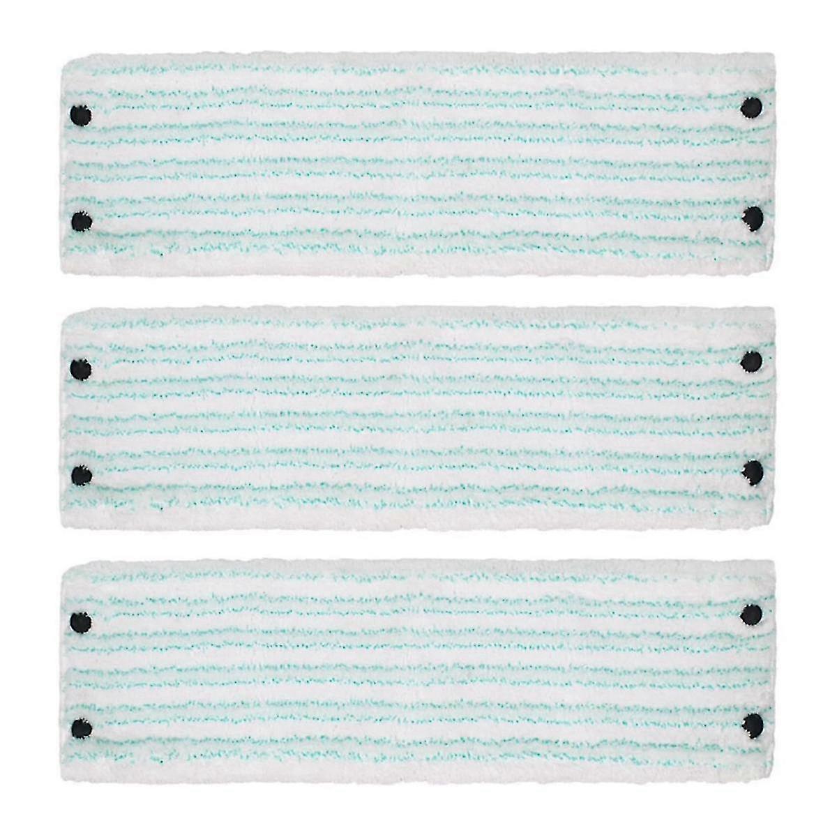 Microfiber Mop Pads 3 Pack - Reusable, Washable Pads for Clean Twist Mop