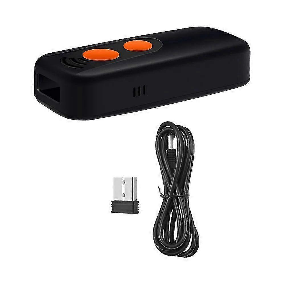 Improved 3-in-1 Barcode Scanner with 2D & 1D QR Compatibility: BT, 2.4GHz Wireless & Wired Sound & Vibrator Alert for Supermarkets