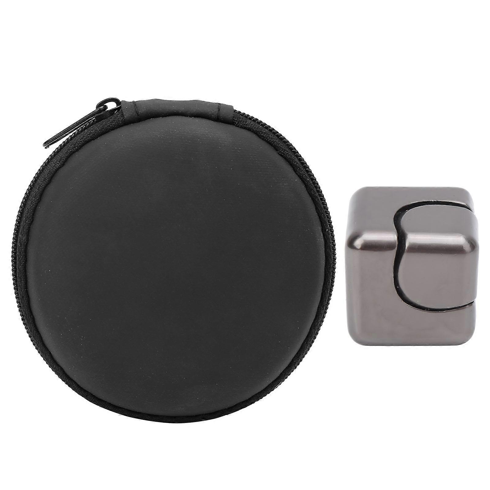 Jouet anti-stress et anti-anxiété en alliage d'aluminium, décompression et rotation du bout des doigts, cadeau, gris métallisé