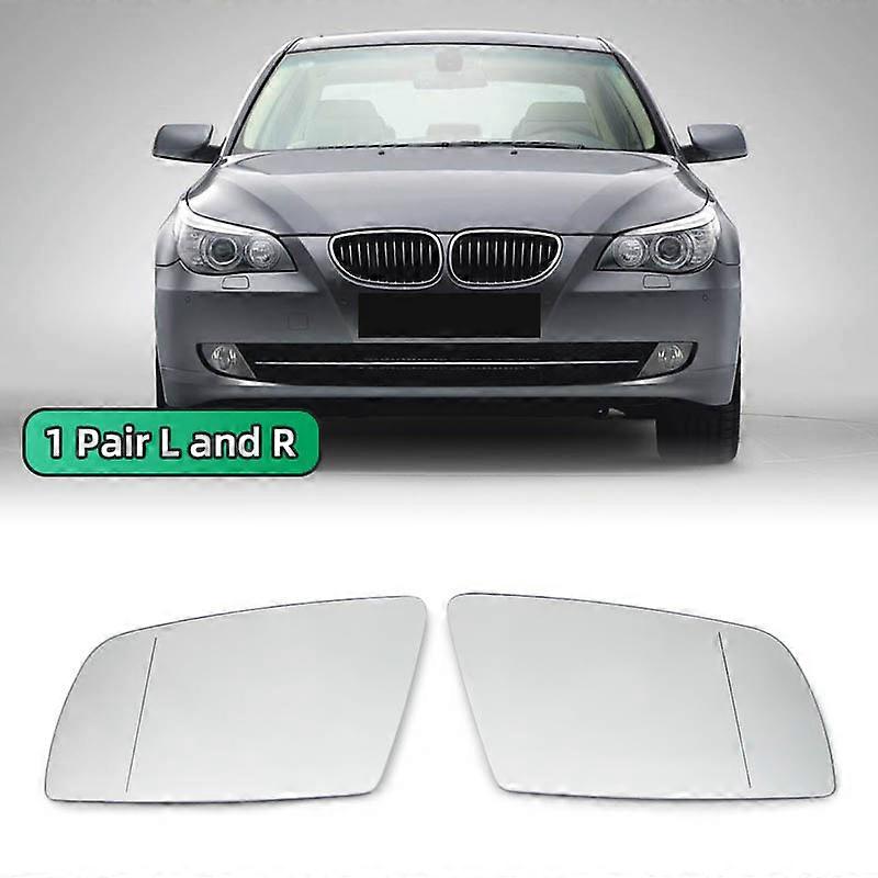 Apply For BMW 5 Series E60 E61 E63 E64 2003-2008 Left&Right Side Heated Wing Mirror Glass Wide Angle Rearview Mirror
