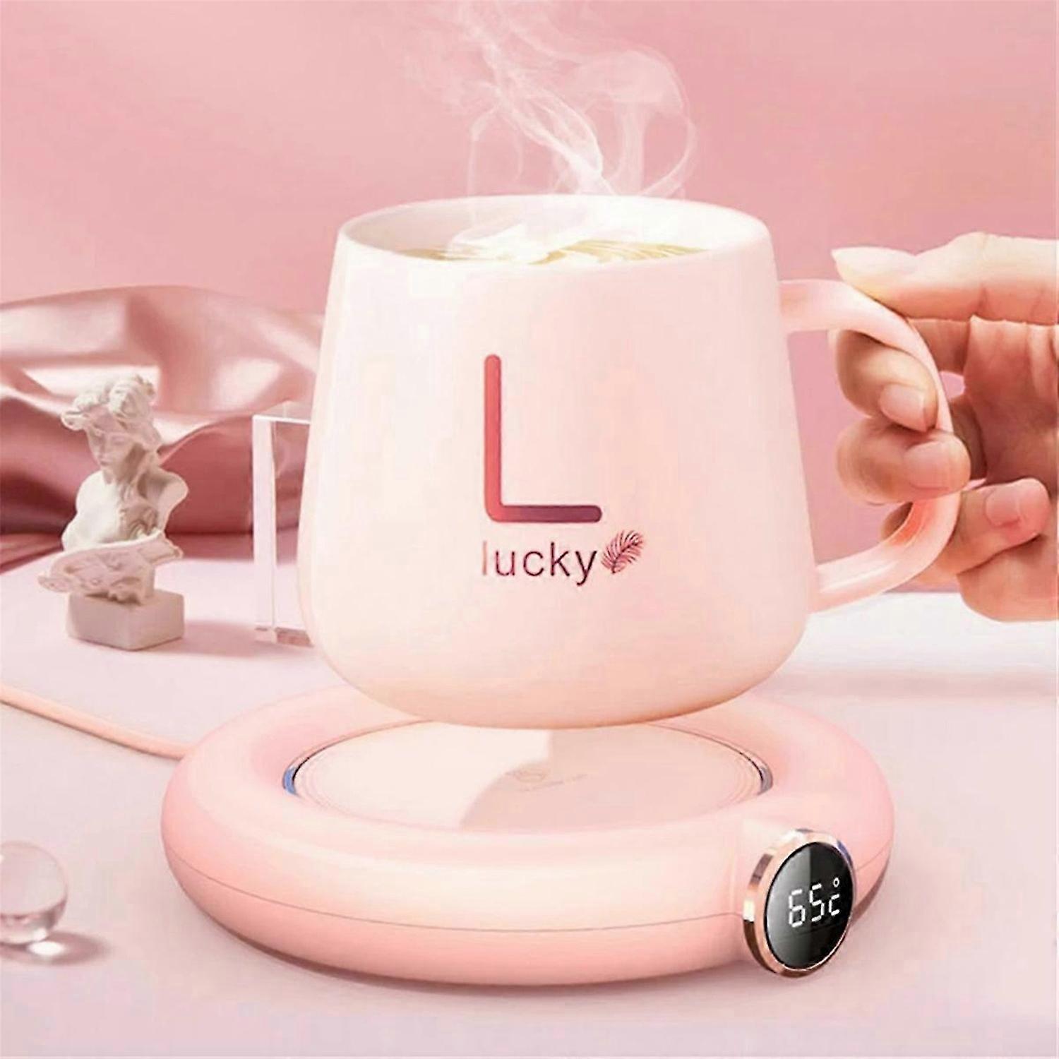 1PCS Porcelain Intelligent Heating Cup Mat USB Thermal Insulation Cup