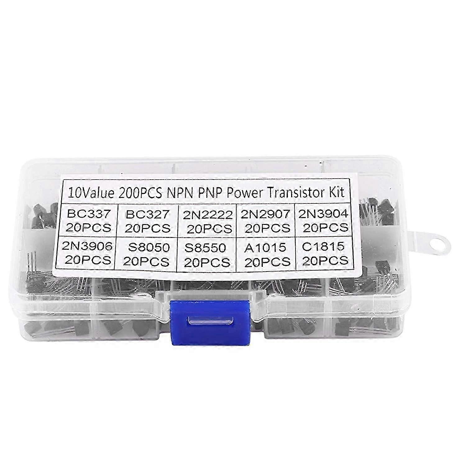200 Pcs BC337 to C1815 Transistor Kit Silicon Transistors NPN PNP