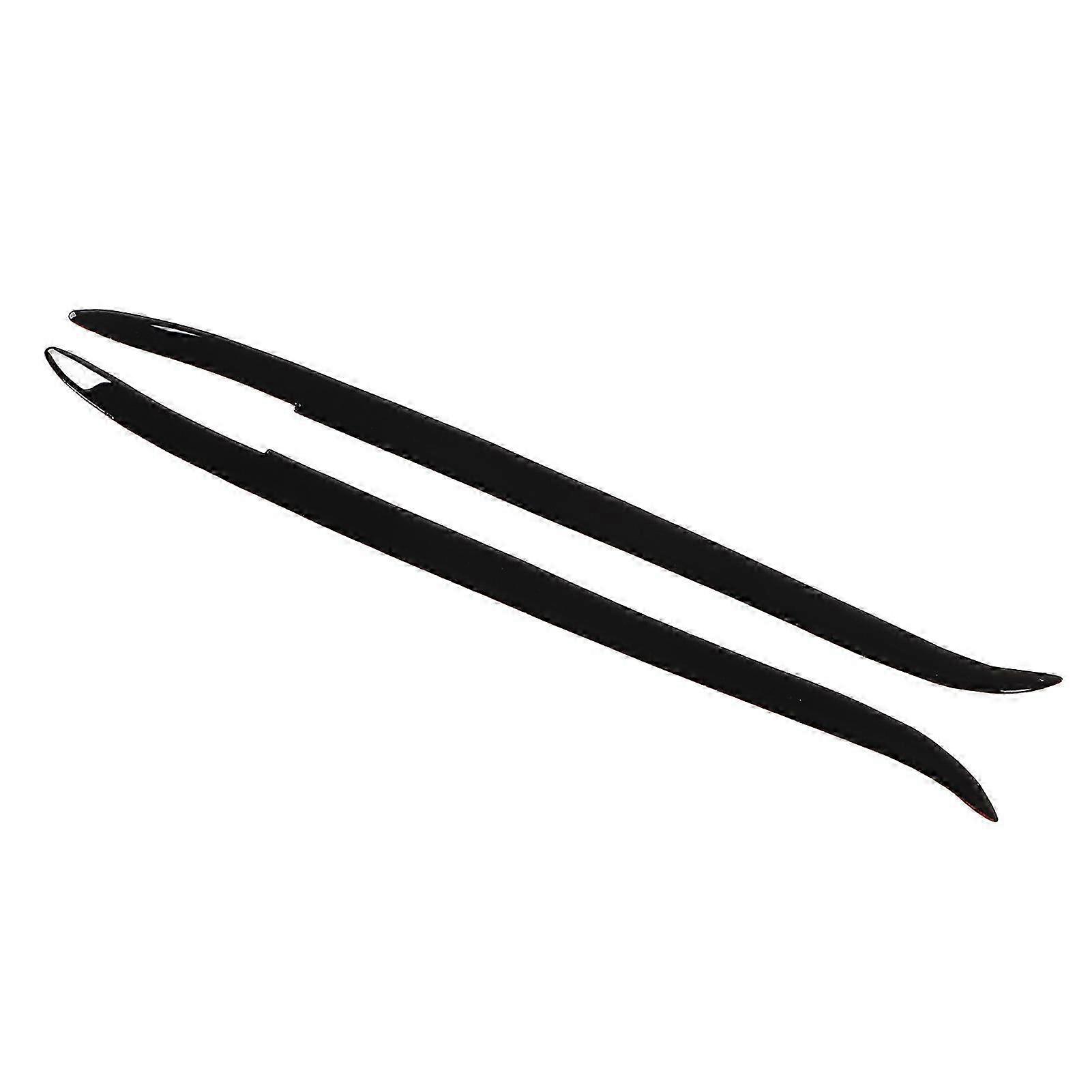 2 Pcs Headlight Eyebrow Glossy Black Trim Front Left Right Decoration for E39 1997‑2003 2025