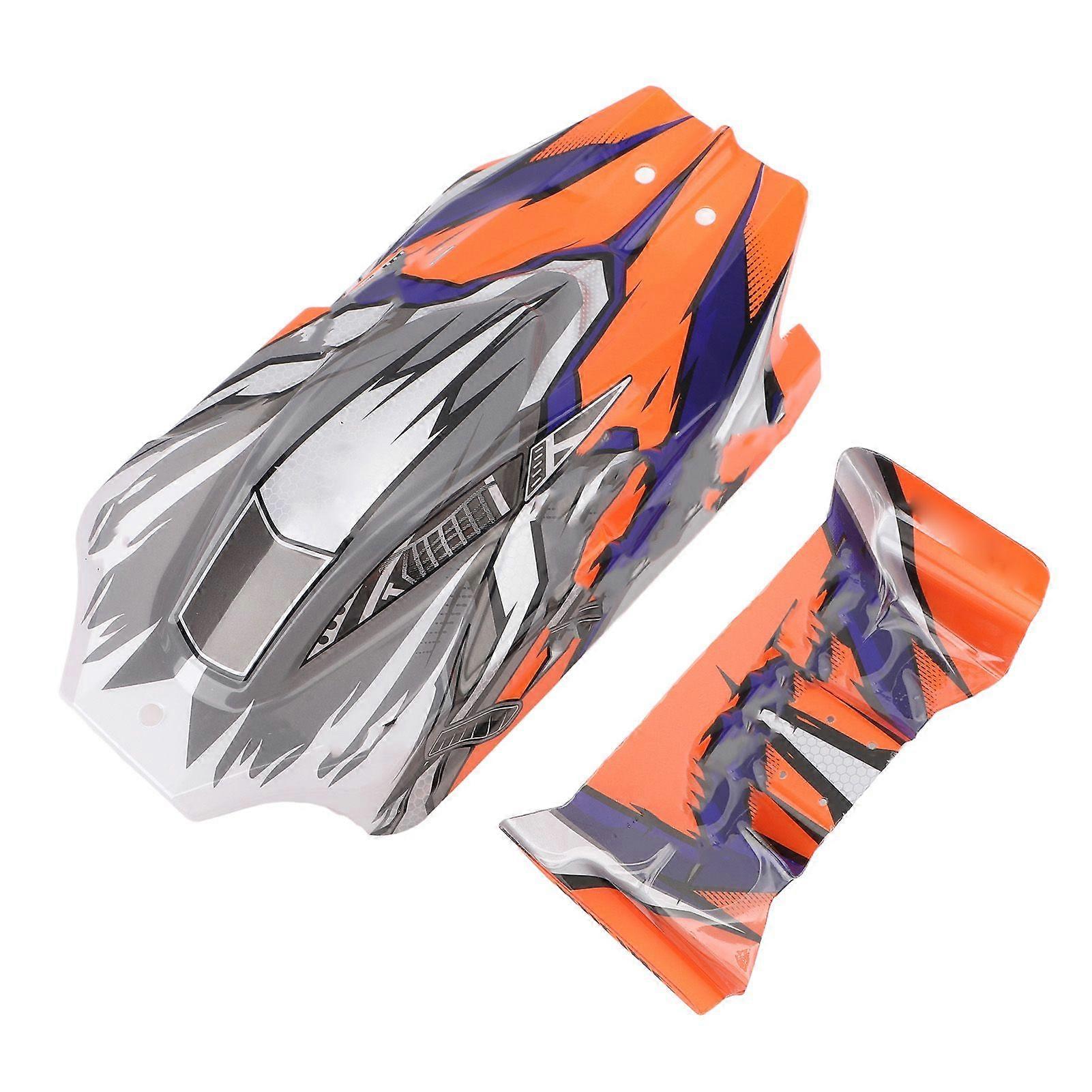 RC Car Body Shell with Spoiler Wing Plastic RC Shell Cover Case Replacement for WLTOYS 124010 Spare Parts
