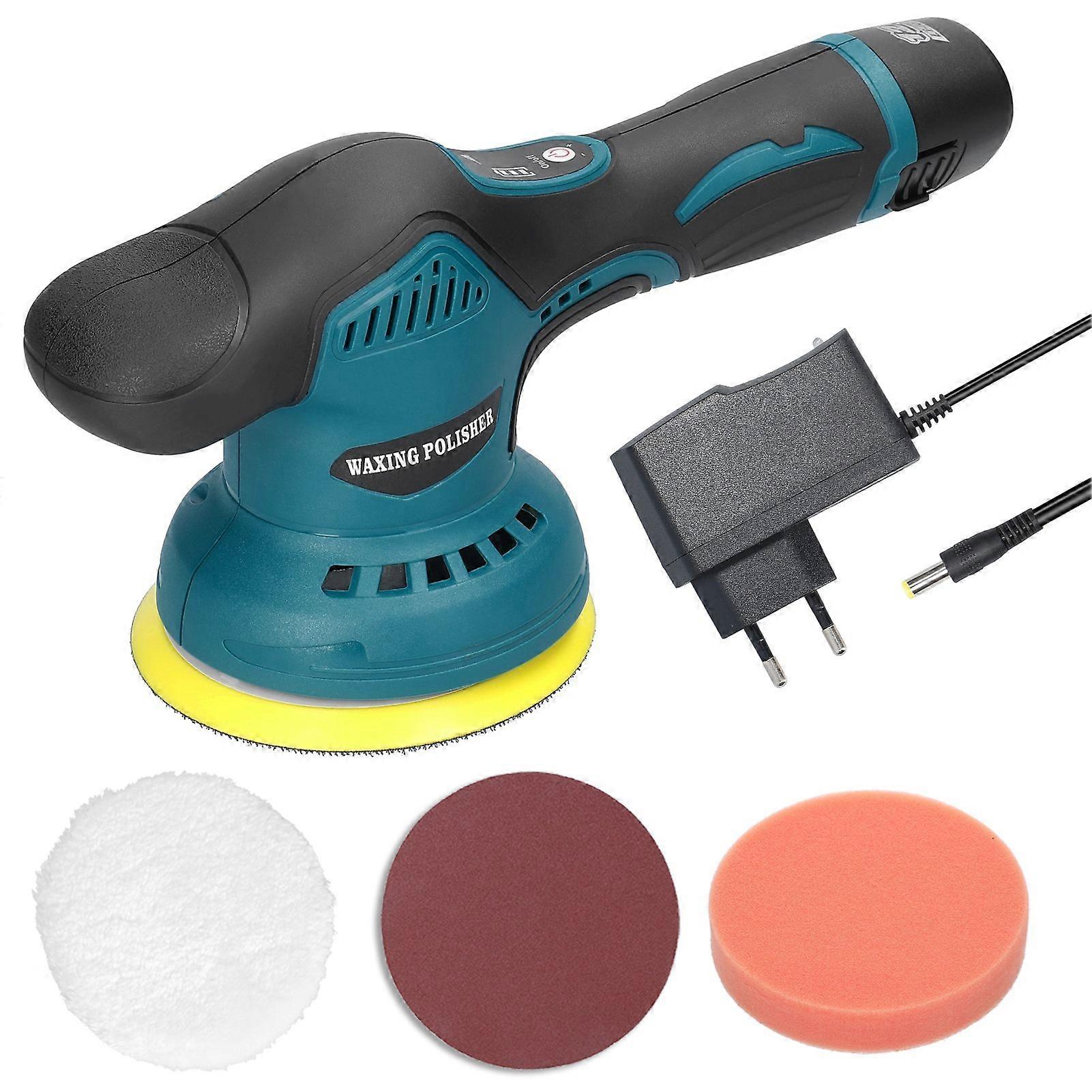 Cordless Eccentric Car Polisher 8 Gears of Speeds Adjustable Electric Auto Polishing Machine Multifunctional Metal Waxing Wood Grinding Machine