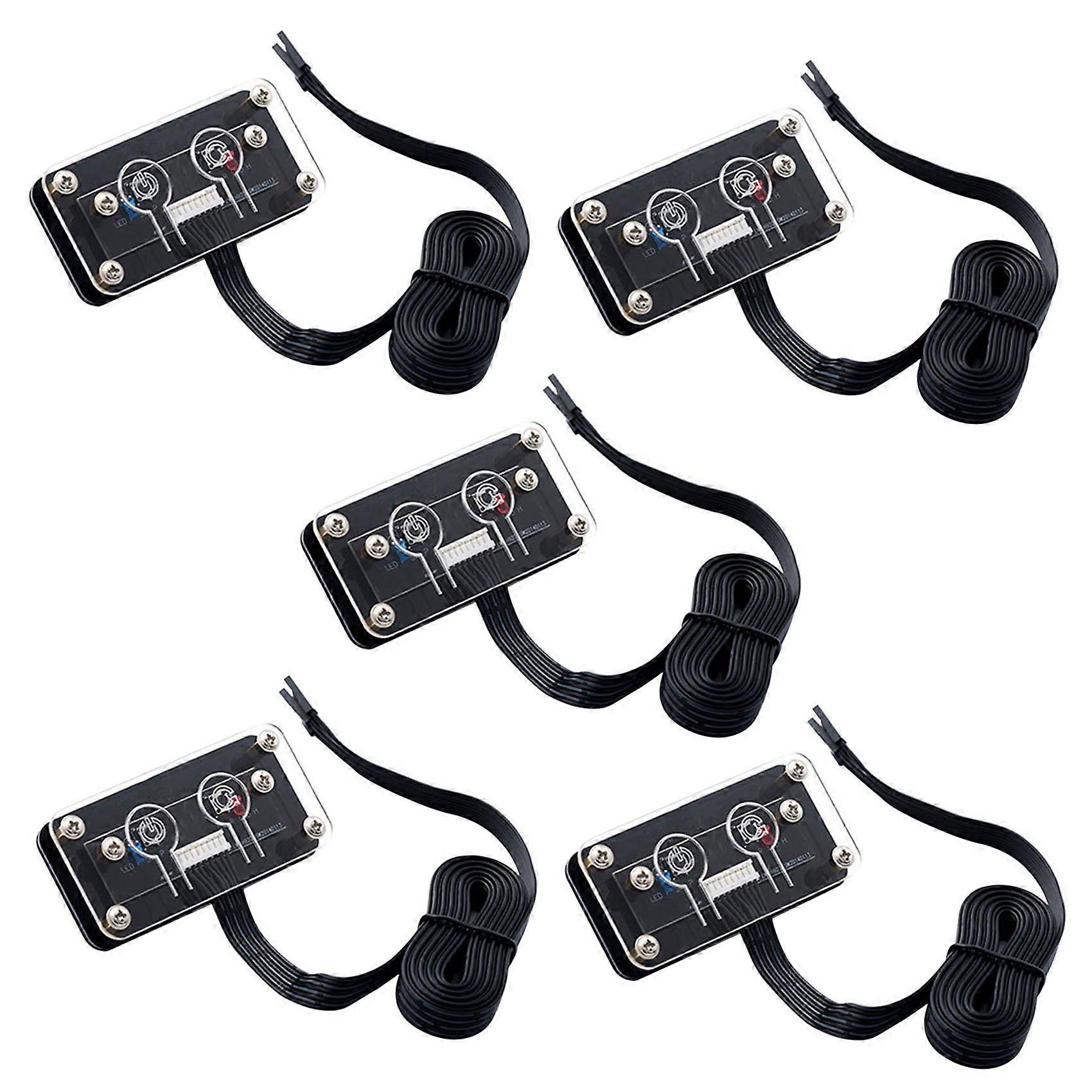 5X Desktop Computer Switch External Power Switch Power Button+Restart Button PC Case Power Supply Bu