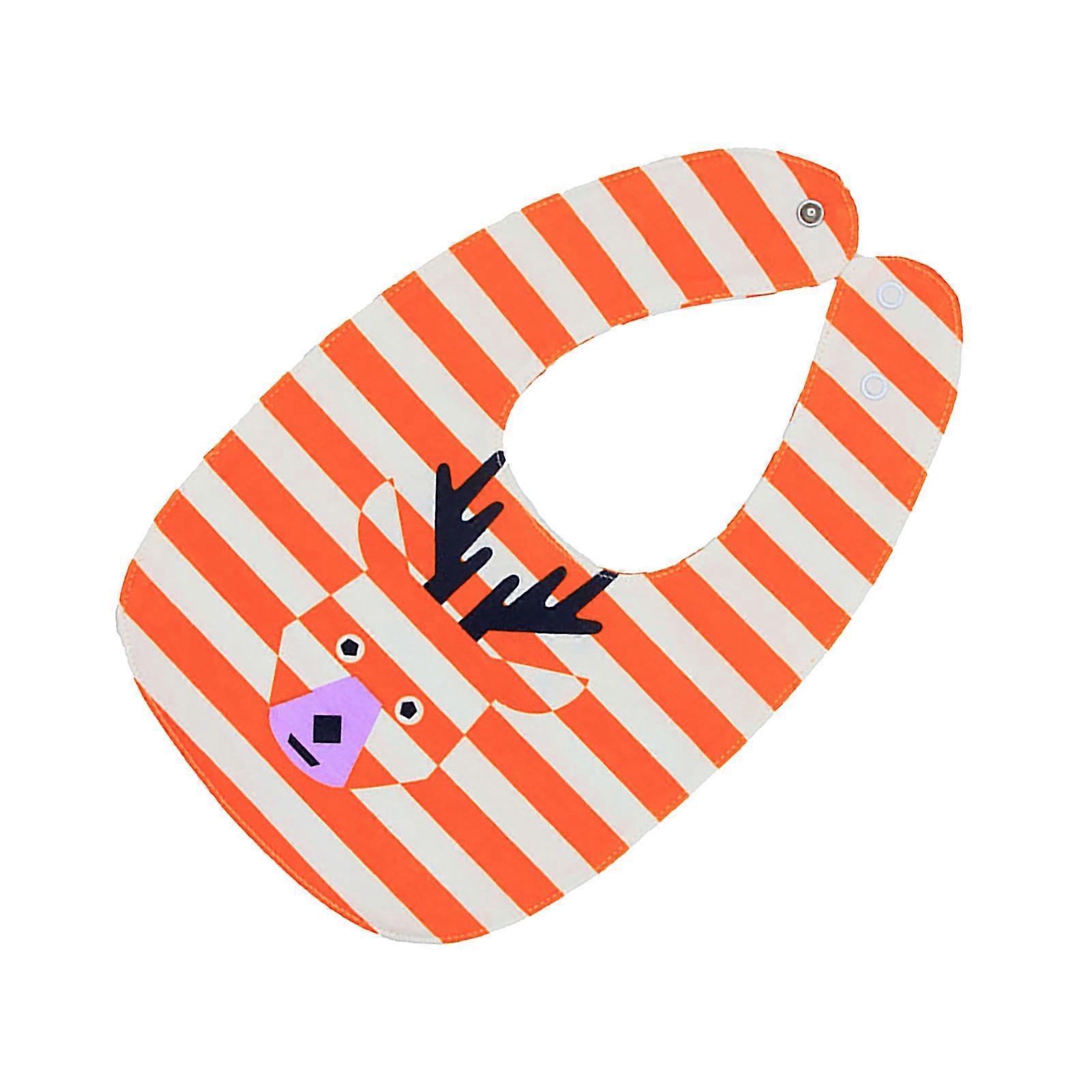 Toddler Bibs Double Sided Waterproof Soft Cotton Cartoon Pattern