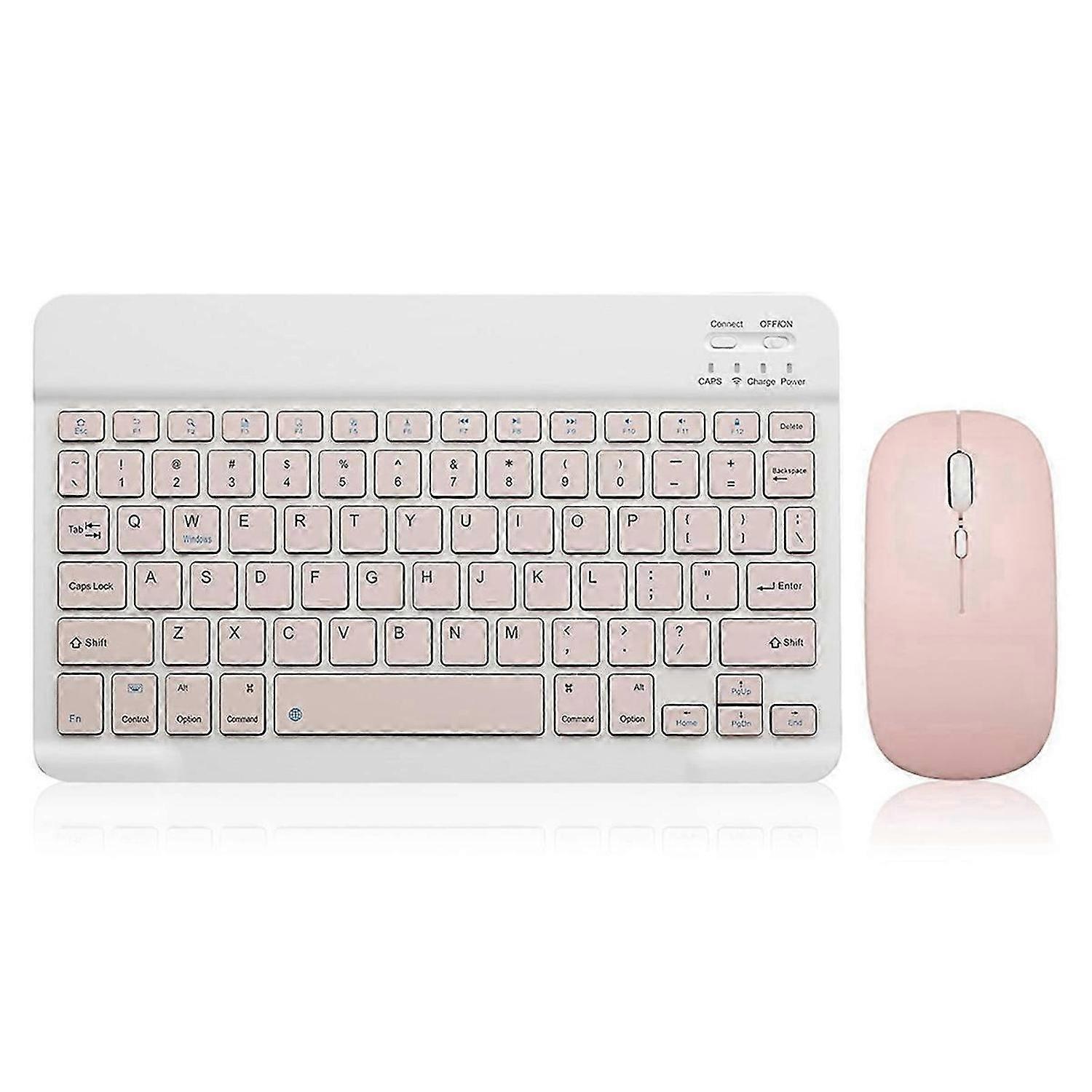 10 Inch Bluetooth Keyboard Ultra-Slim Wireless Mouse Keyboard Set A
