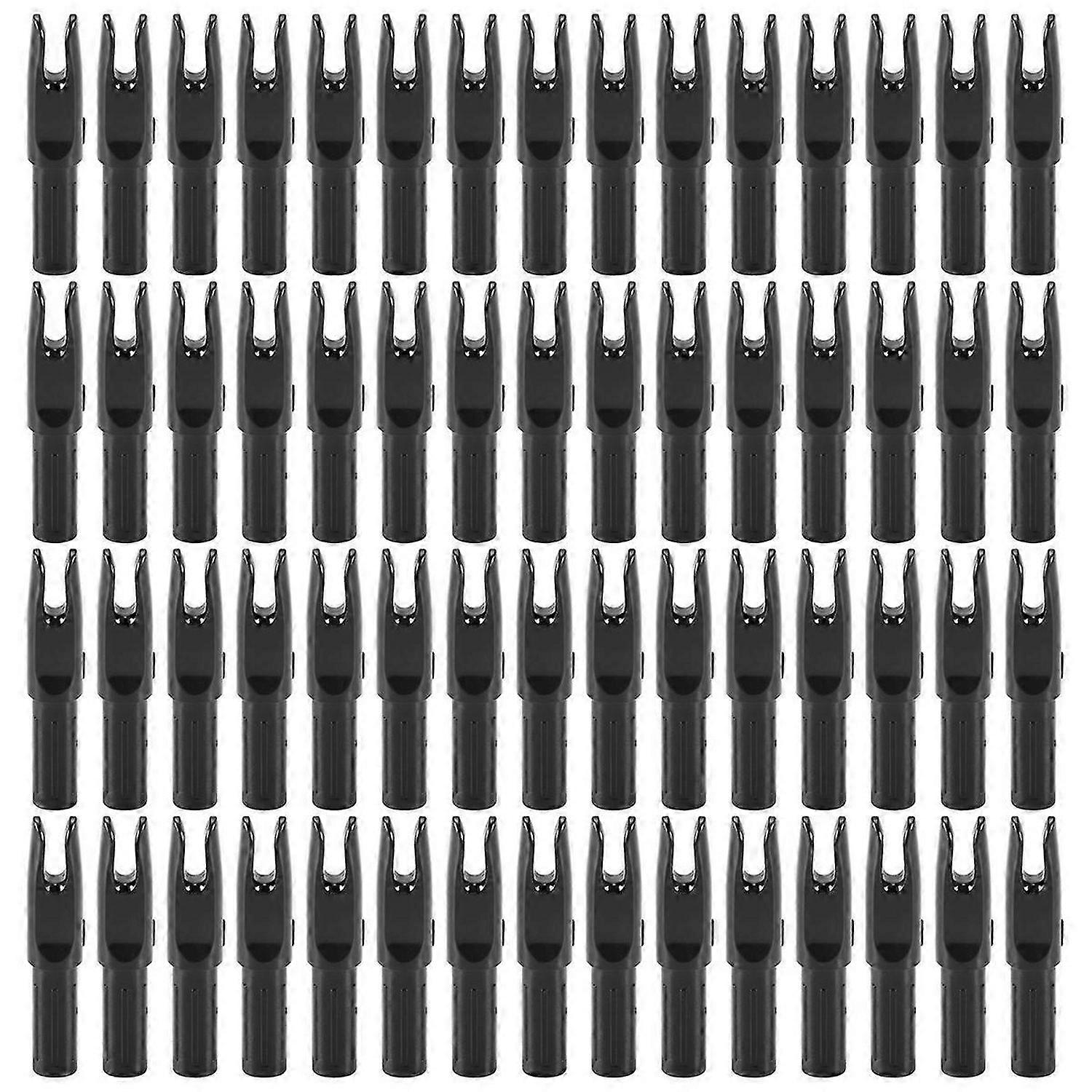60 Pack Archery Arrows Nock ID 6.2mm Arrows Nocks Insert Tail for DIY Hunting Shootings Arrows Compo