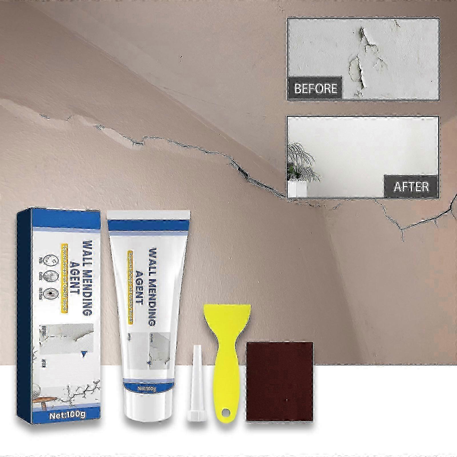 Drywall Repair Kit, Wall Spackle Repair Paste, Wall Mending Agent With Scraper Easy To Fill The Holes For Home Wall Plaster Dent