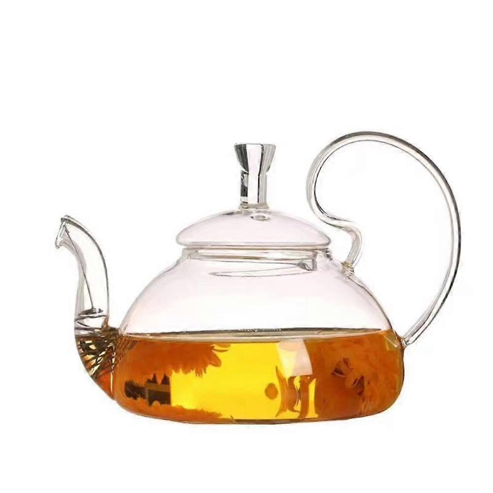 High Borosilicate Pyrex Tea Kettle With Open Flame Or Electric Oven With High Lid