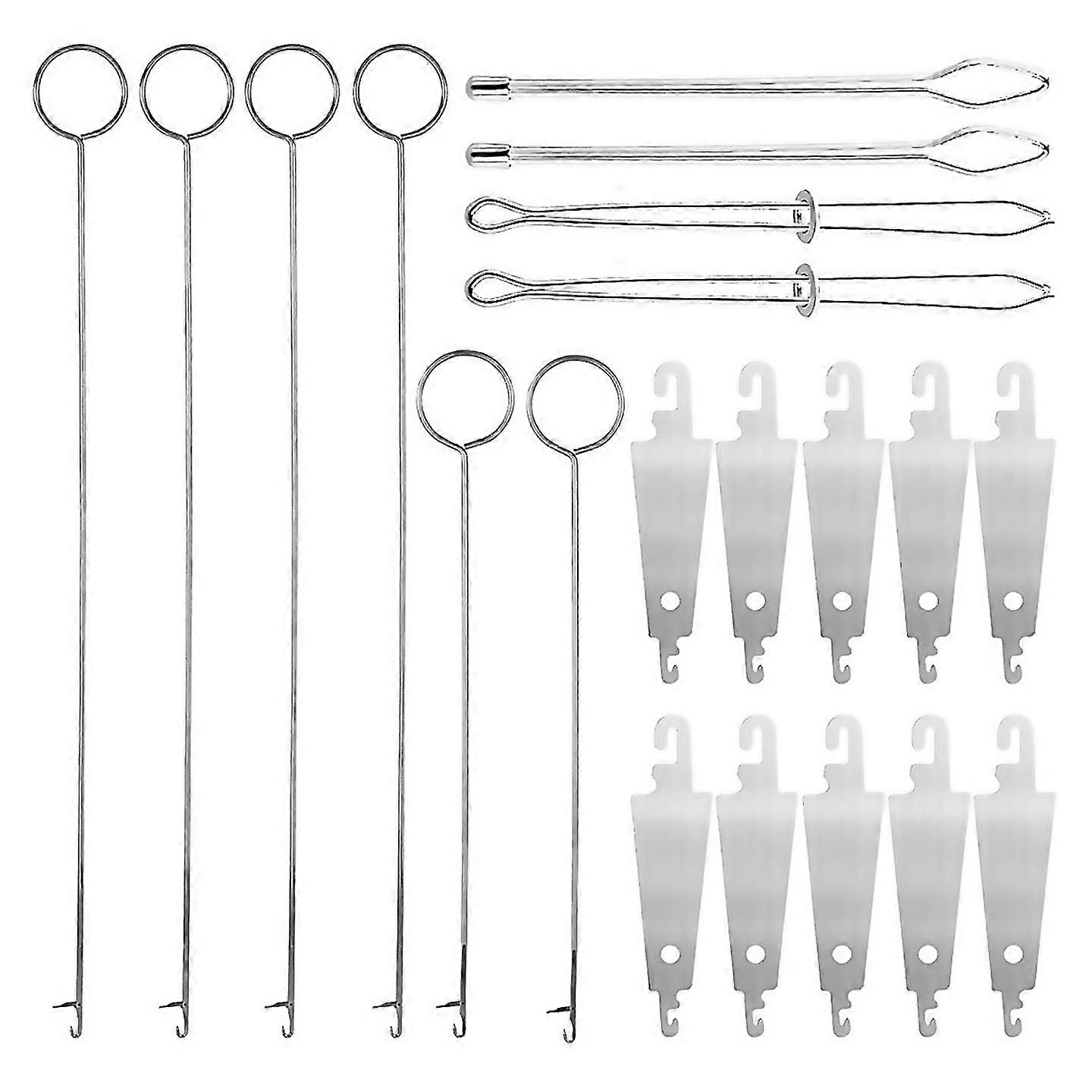 For 20pcs Sewing Ring Flipperhook Sewing Loop Turner Hooks