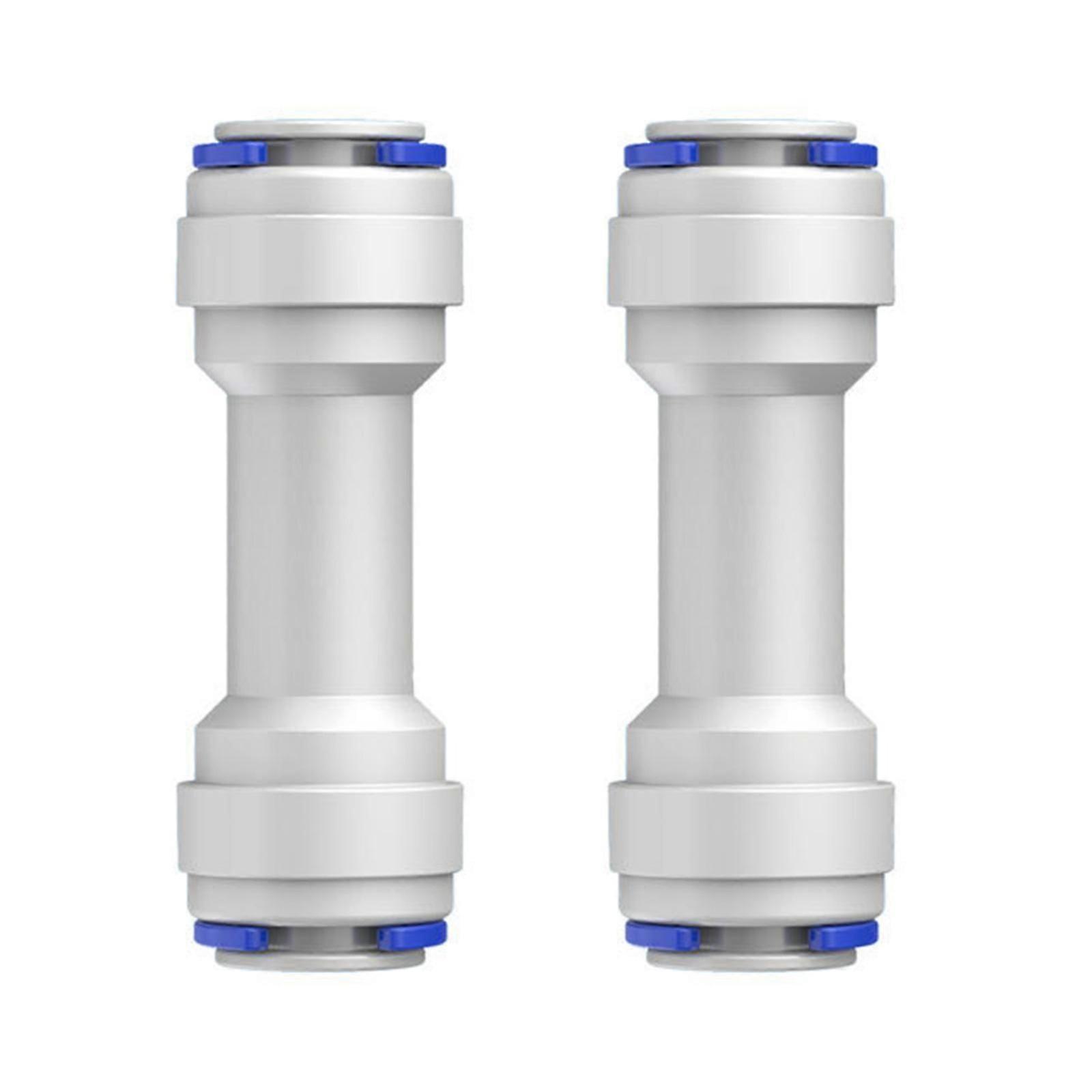 2Pcs 3/8inch Push to Connect One Way Check Valves Water Pipe Connector One Way Check Valves Plastic Plumbing Fitting