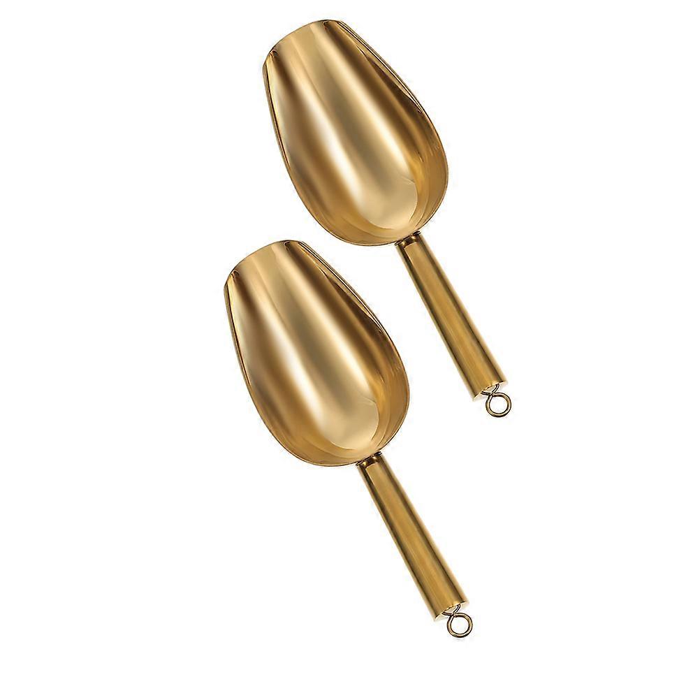 Stainless Steel Ice Scoop for Kitchen Food Serving 10Pcs Multi-Use Scoop