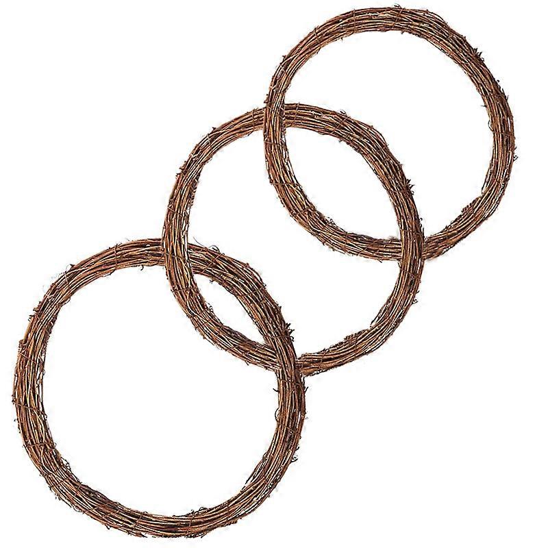 3 Pcs Natural Wreath Rattan DIY for Wreath Making Home Decoration