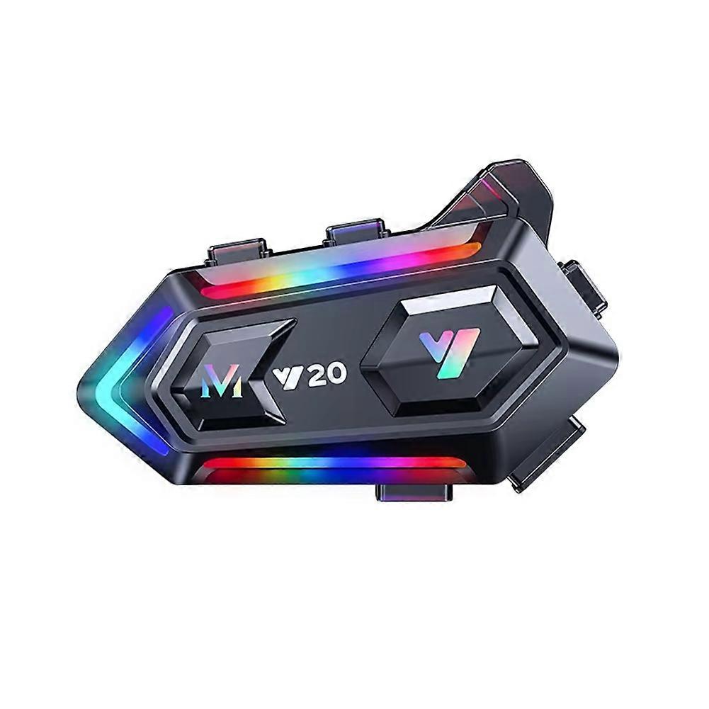 Motorcycle Helmet Headset Bluetooth 5.3 Voice Control Wireless Hands-on Talking Waterproof Connecting 2 Phones Same Time