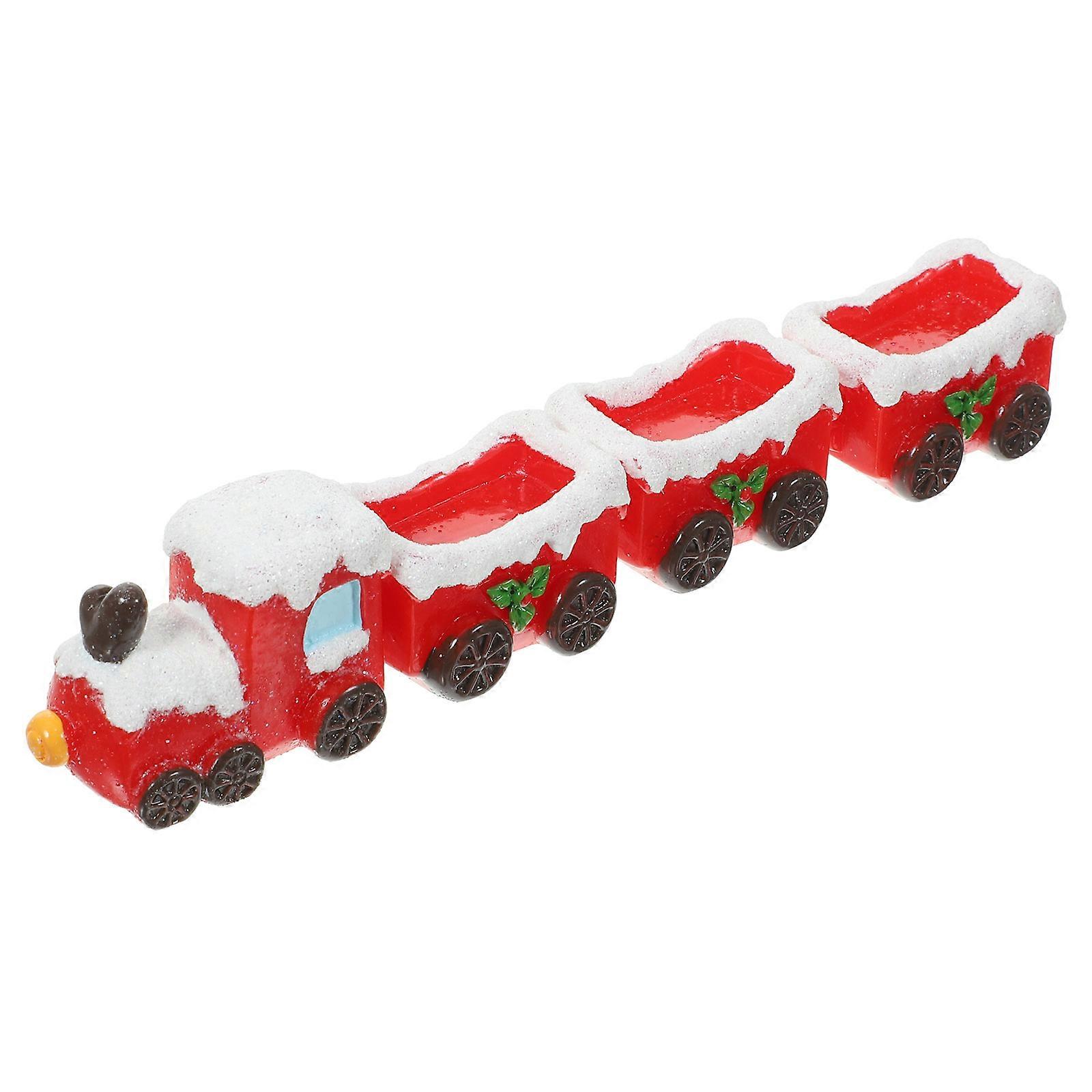Miniature Xmas Train Decorations for Christmas Festive Decor 3Sets