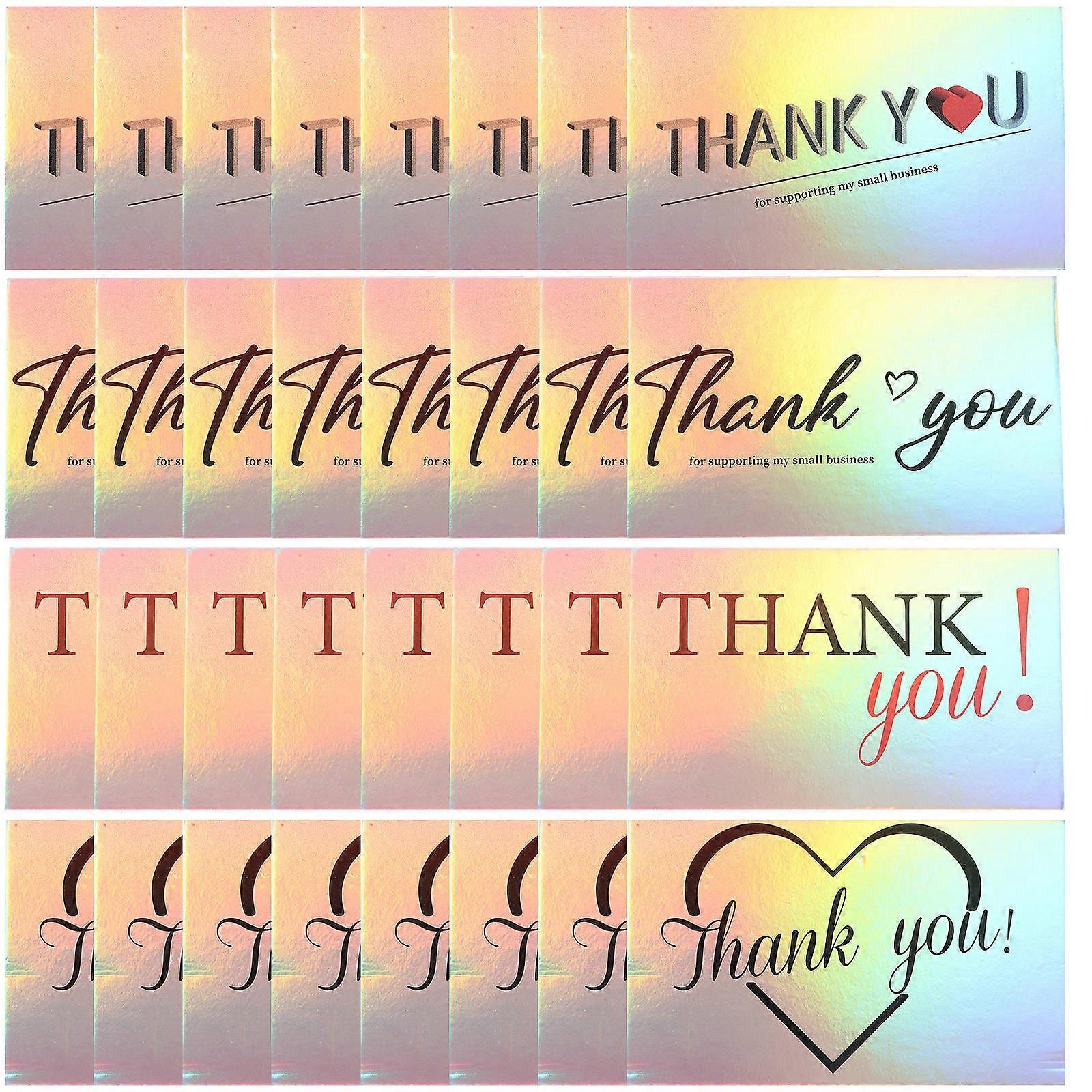 Expressing Gratitude 360 Pcs Thank You Cards Ideal For Retailers To Use In Customer Service With Rectangular Shape