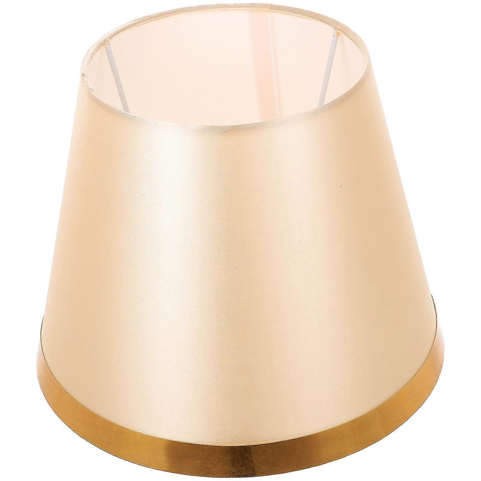 Lampshade For Table Lamps Simple Style Wall Lamp Fabric Shade 25x20cm Golden Color 1Set