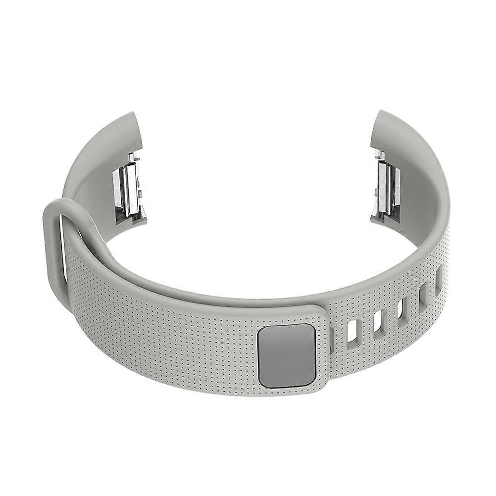Breathable Watch Band Replacement For Unisex Smart Watch Daily Use Grey Flexible 2Pcs